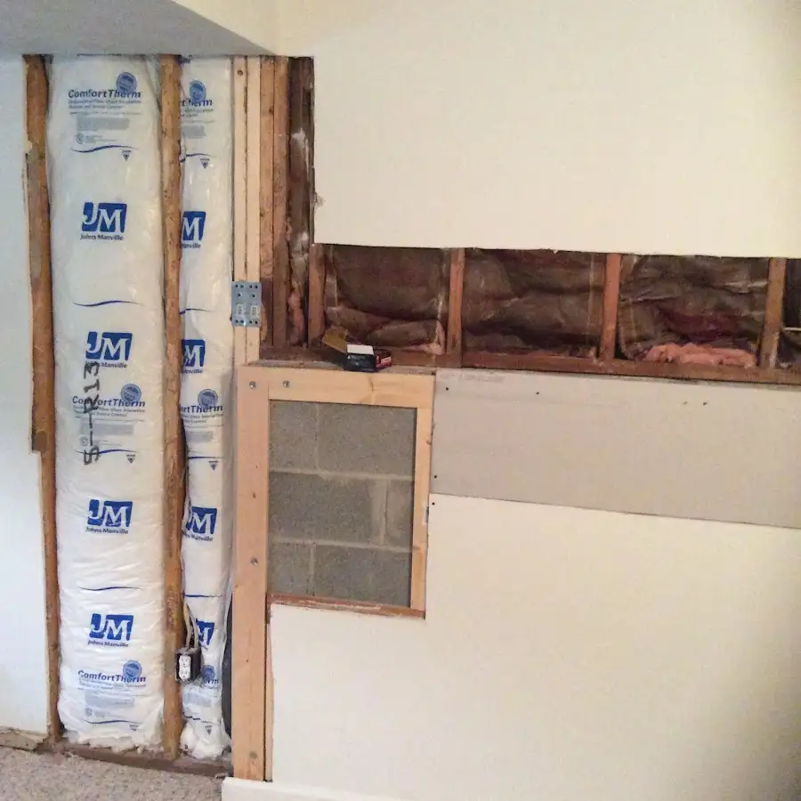 Wall insulation replacement during Contents Cleaning & Restoration in Hornsby Bend